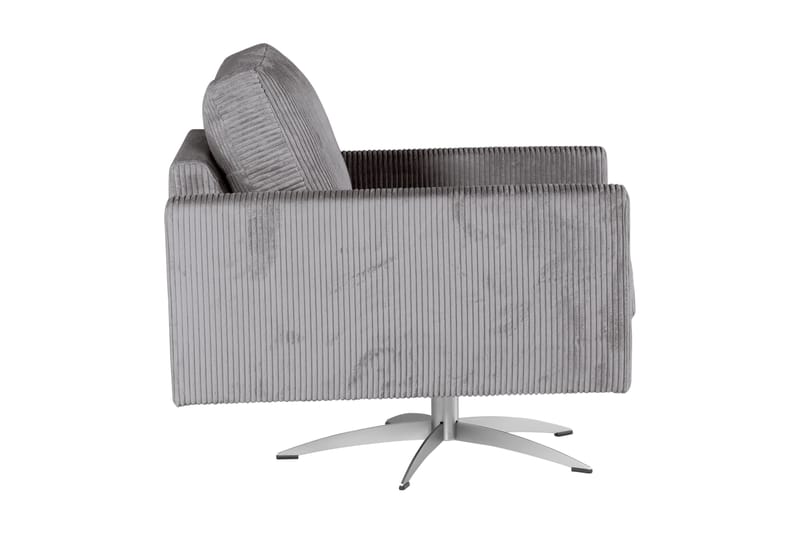 Sabero Lænestol - Mørkegrå/Sølv - Lænestole