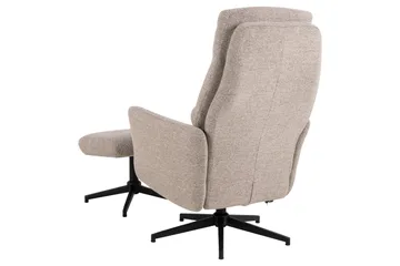 Sakiran Reclinerstol - Beige - Møbler - Stole & lænestole - Lænestole - Lænestol med fodskammel