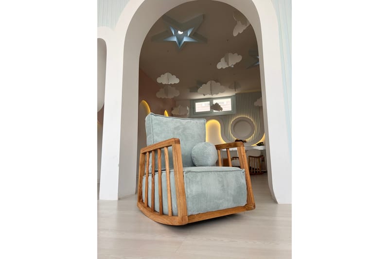 Sallanan Lænestol - Blå - Møbler - Stole & lænestole - Gyngestol