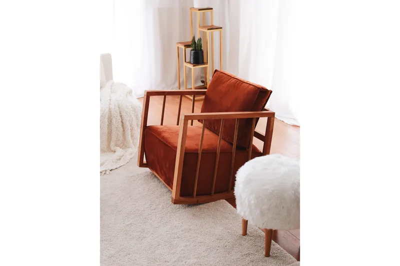 Sallanan Lænestol - Brun - Møbler - Stole & lænestole - Gyngestol