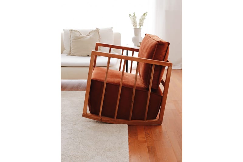 Sallanan Lænestol - Brun - Møbler - Stole & lænestole - Gyngestol