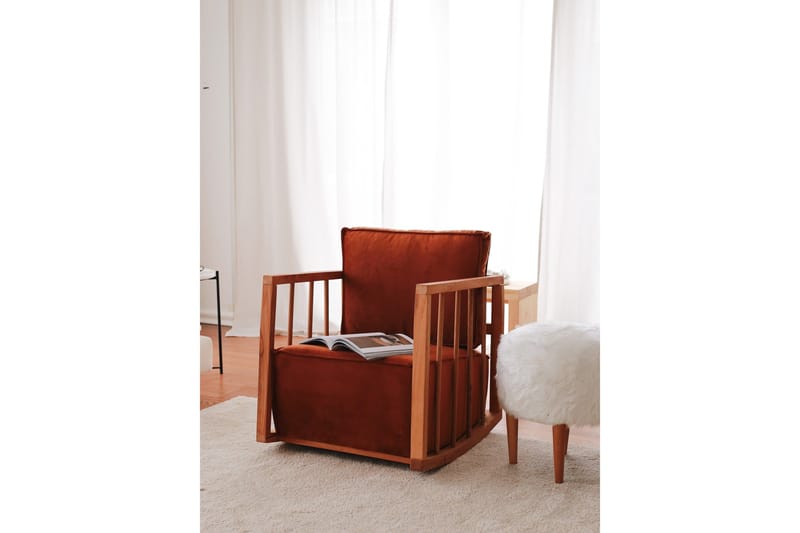 Sallanan Lænestol - Brun - Møbler - Stole & lænestole - Gyngestol