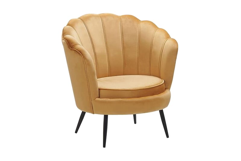 Sarannell Velourlænestol, Gul