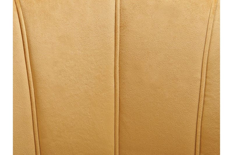 Sarannell Velourlænestol - Gul - Møbler - Stole & lænestole - Lænestole