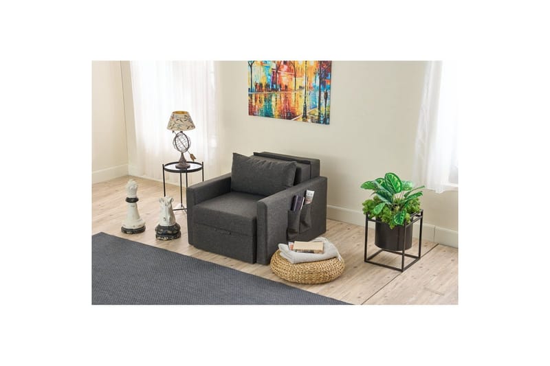 Savra Sovelænestol - Antracit - Møbler - Sofaer - Sovesofaer