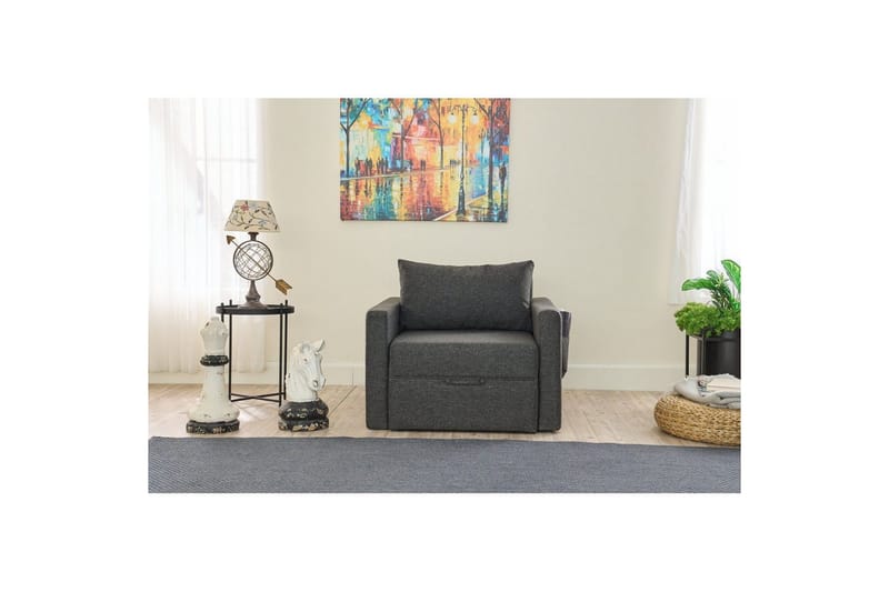 Savra Sovelænestol - Antracit - Møbler - Sofaer - Sovesofaer