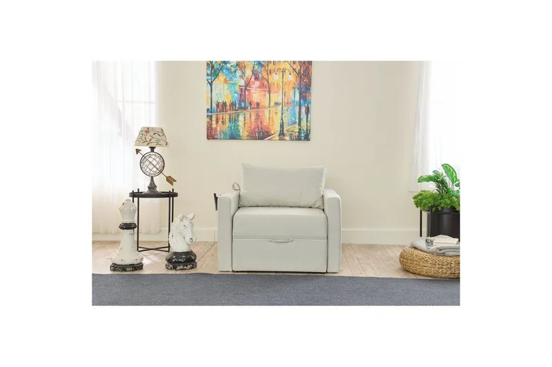 Savra Sovelænestol - Creme - Møbler - Sofaer - Sovesofaer