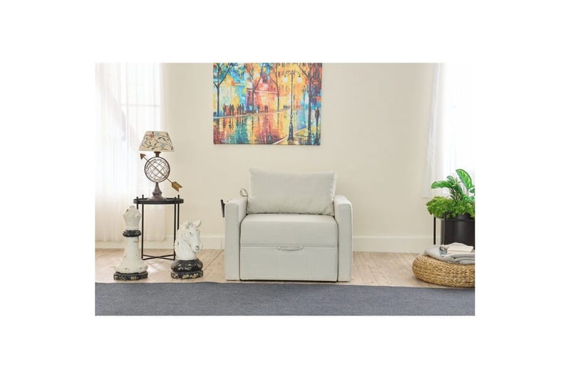 Savra Sovelænestol - Creme - Møbler - Sofaer - Sovesofaer