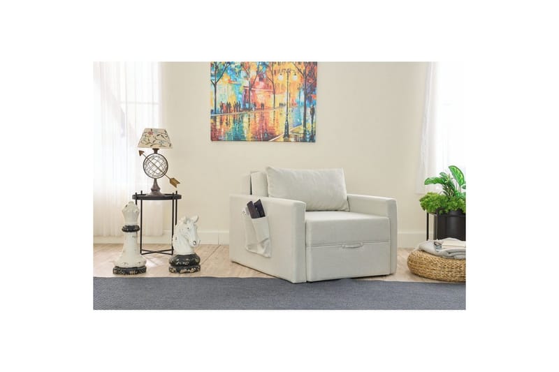 Savra Sovelænestol - Creme - Møbler - Sofaer - Sovesofaer