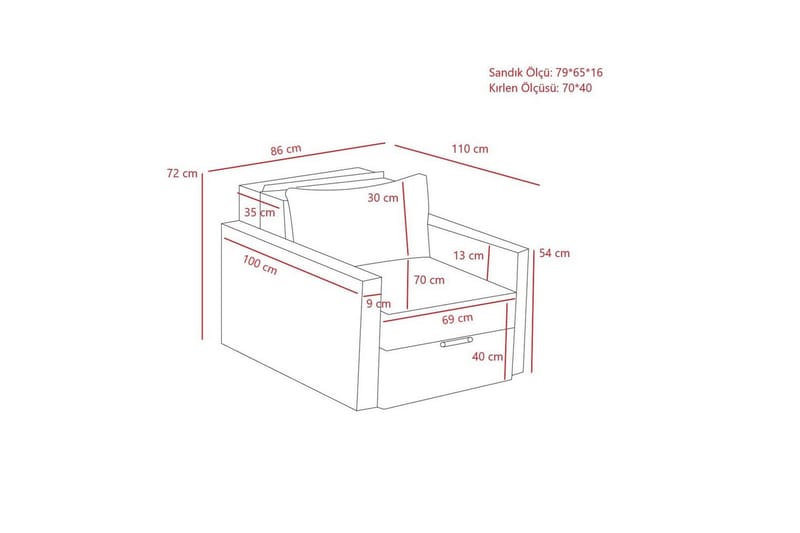 Savra Sovelænestol - Creme - Møbler - Sofaer - Sovesofaer
