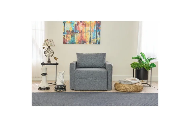 Savra Sovelænestol - Grå - Møbler - Sofaer - Sovesofaer