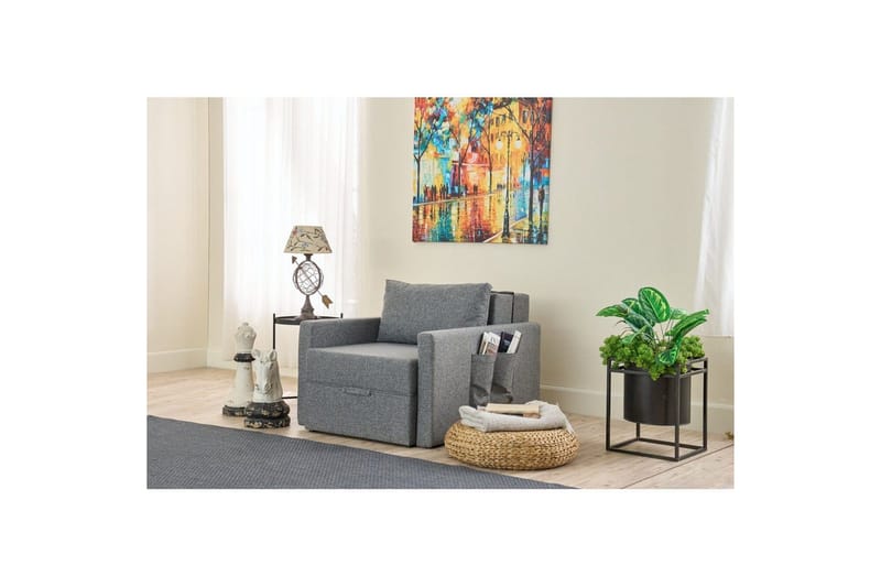 Savra Sovelænestol - Grå - Møbler - Sofaer - Sovesofaer