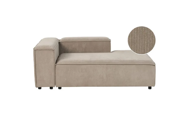 Schäslong Taupe, Svart Vänstervänd
