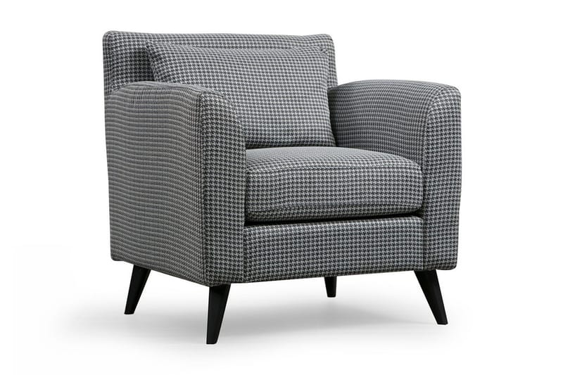 Selder Lænestol, Mønstret/Sort