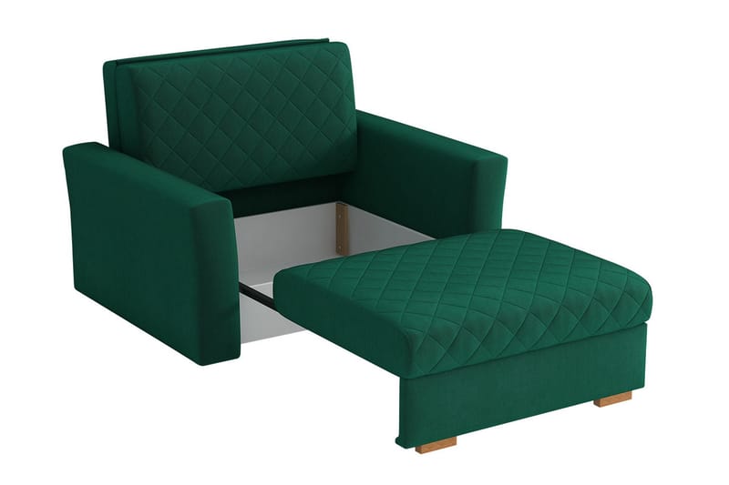 Bensbyn Sovelænestol Ternet mønster - Velour/Sort - Møbler - Stole & lænestole - Lænestole - Sengestol