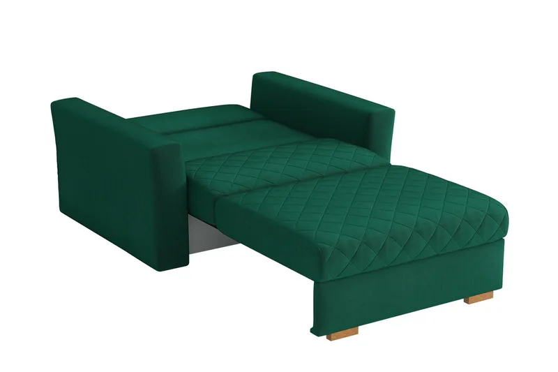 Bensbyn Sovelænestol Ternet mønster - Velour/Sort - Møbler - Stole & lænestole - Lænestole - Sengestol