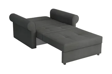Bliaka Sovelænestol - Velour/Sort - Møbler - Sofaer - Sovesofaer