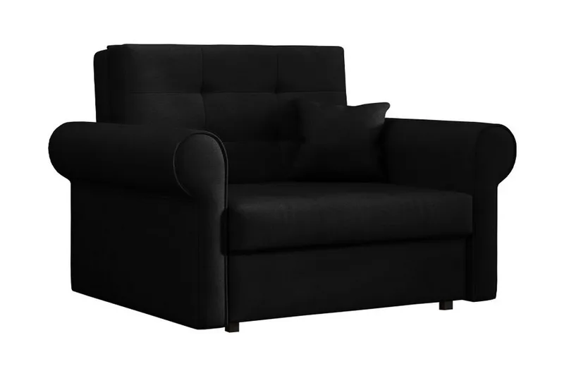 Bliaka Sovelænestol, Velour/Sort