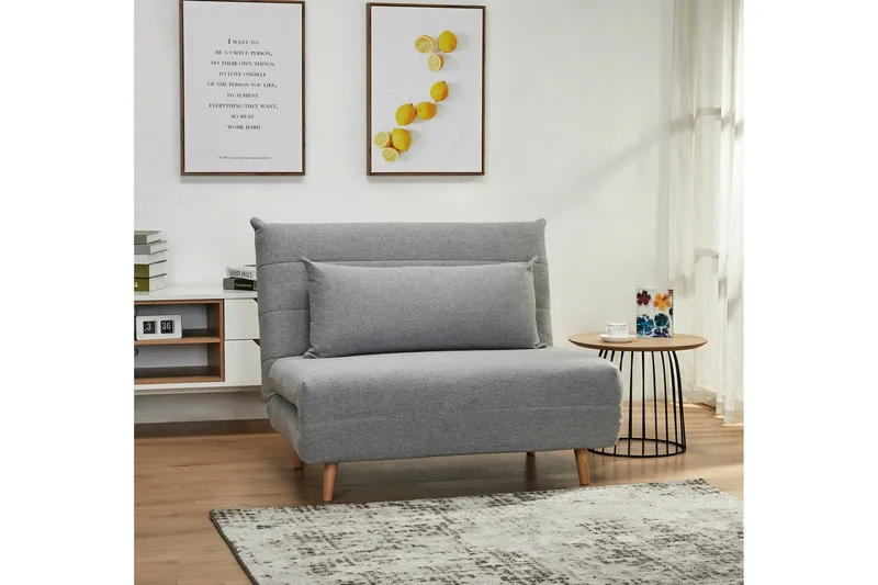 Clandulla Sovelænestol - Grå/Træ/Natur - Møbler - Stole & lænestole - Lænestole - Sengestol