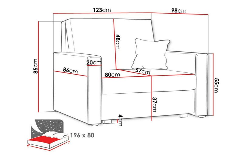 Denegal Bäddfåtölj beige - Møbler - Stole & lænestole - Lænestole - Sengestol