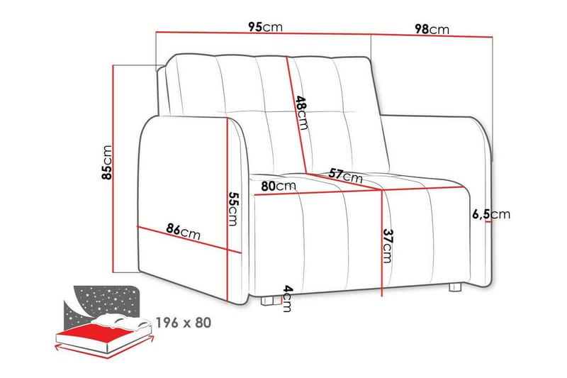 Denegal Bäddfåtölj Brown - Møbler - Stole & lænestole - Lænestole - Sengestol