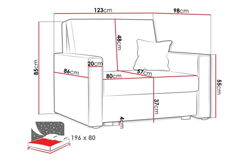 Denegal Bäddfåtölj Dark blue - Møbler - Stole & lænestole - Lænestole - Sengestol