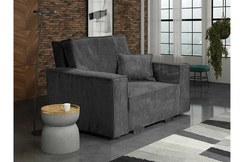 Denegal Bäddfåtölj Dark grey - Møbler - Stole & lænestole - Lænestole - Sengestol