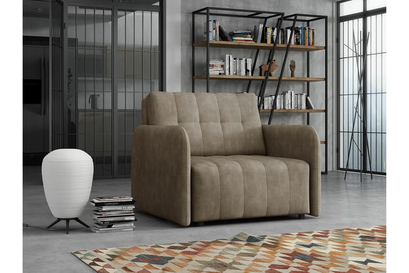 Denegal Bäddfåtölj NO_BRAND Brown/Beige - Møbler - Stole & lænestole - Lænestole - Sengestol