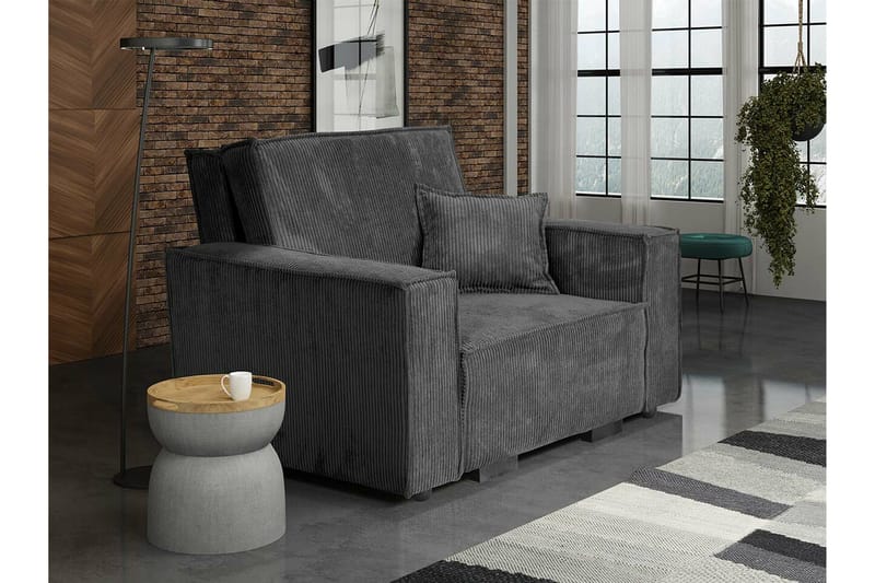 Denegal Bäddfåtölj NO_BRAND Dark grey - Møbler - Stole & lænestole - Lænestole - Sengestol