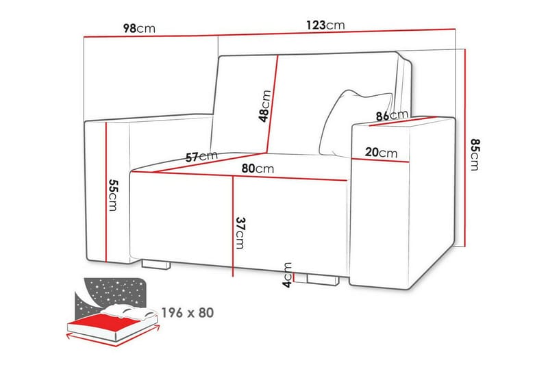 Denegal Bæddfåtölj - Møbler - Stole & lænestole - Lænestole - Sengestol