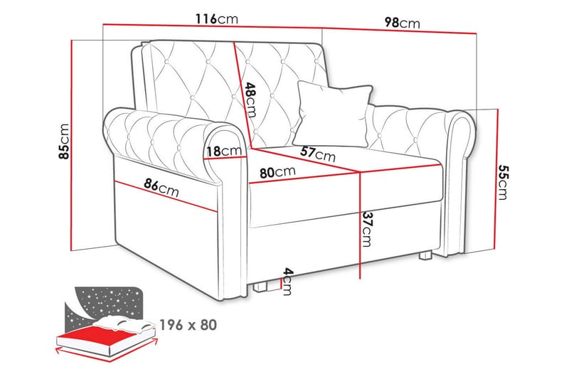 Denegal Bæddfåtölj - Møbler - Stole & lænestole - Lænestole - Sengestol