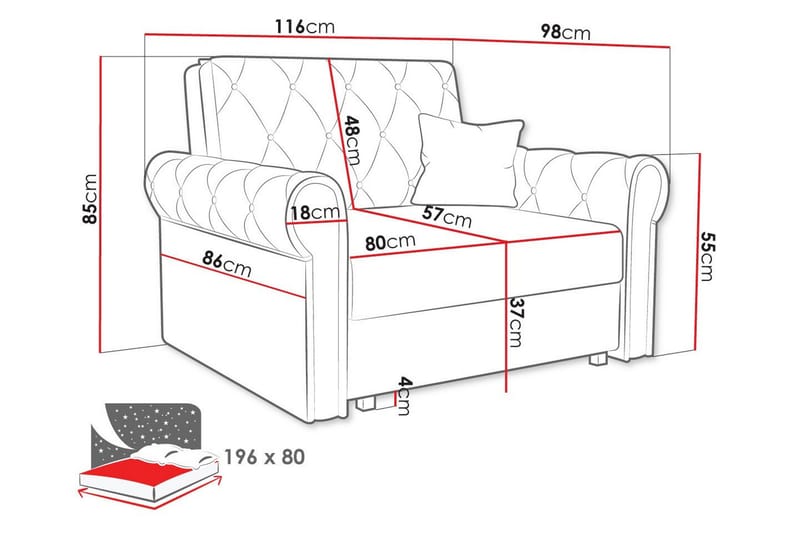 Denegal Bæddfåtölj - Møbler - Stole & lænestole - Lænestole - Sengestol