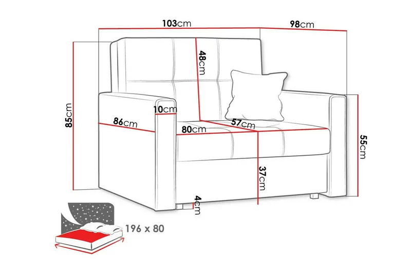 Denegal Bæddfåtölj - Møbler - Stole & lænestole - Lænestole - Sengestol