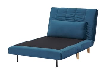 Douvrin Sovelænestol - Velour/Blå/Natur - Møbler - Stole & lænestole - Lænestole - Sengestol