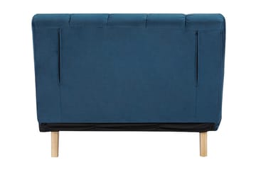 Douvrin Sovelænestol - Velour/Blå/Natur - Møbler - Stole & lænestole - Lænestole - Sengestol