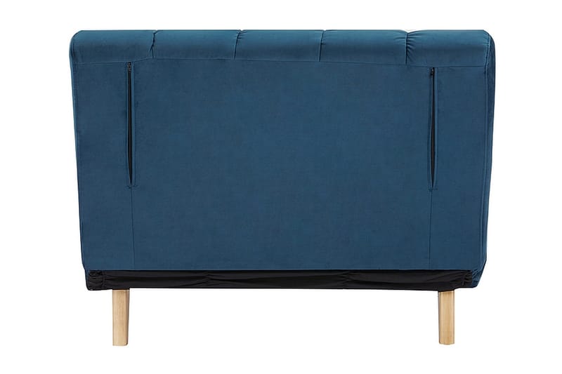 Douvrin Sovelænestol - Velour/Blå/Natur - Møbler - Stole & lænestole - Lænestole - Sengestol