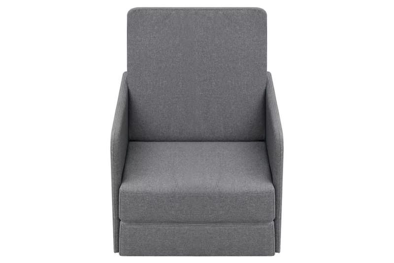 Konvertibel Sovestol Stof 59,5 X 72 X 72,5 Cm Lysegrå - Grå - Møbler - Stole & lænestole - Lænestole - Sengestol