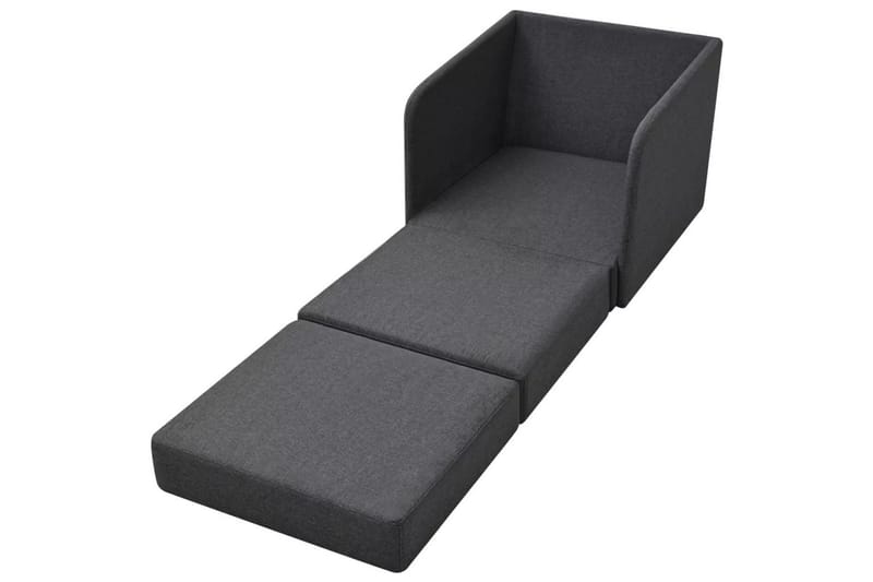 Konvertibel Sovestol Stof 59,5 X 72 X 72,5 Cm Mørkegrå - Grå - Møbler - Stole & lænestole - Lænestole - Sengestol