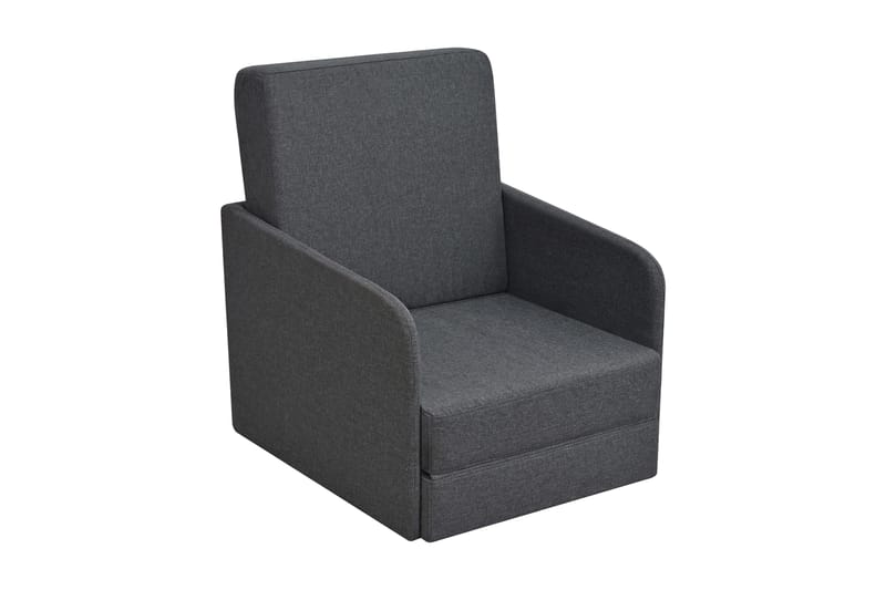 Konvertibel Sovestol Stof 59,5 X 72 X 72,5 Cm Mørkegrå - Grå - Møbler - Stole & lænestole - Lænestole - Sengestol