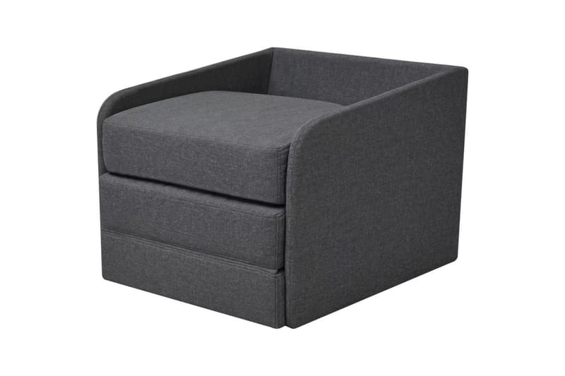 Konvertibel Sovestol Stof 59,5 X 72 X 72,5 Cm Mørkegrå - Grå - Møbler - Stole & lænestole - Lænestole - Sengestol