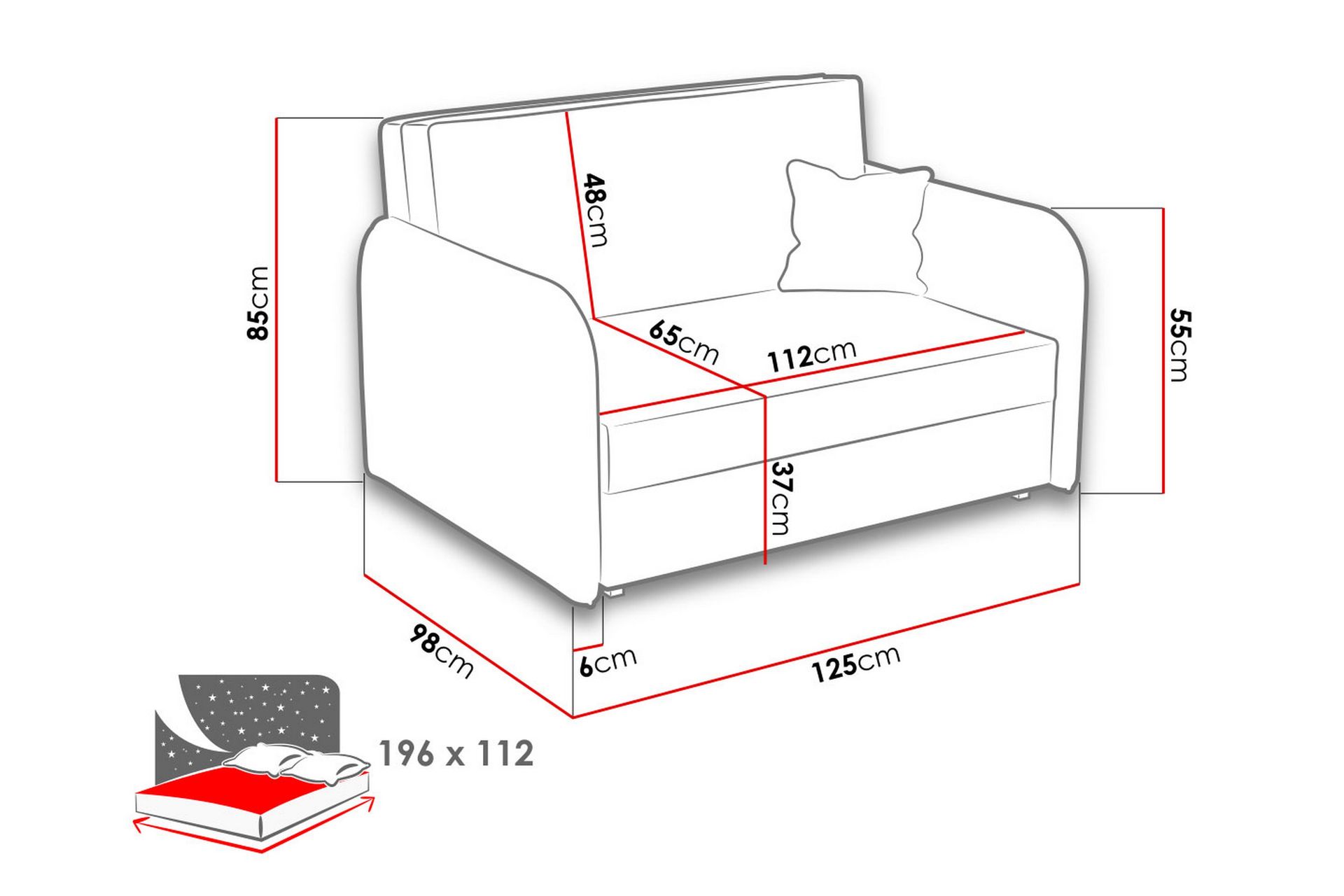 Viva Sovesofa - Beige - Møbler - Stole & lænestole - Lænestole - Sengestol