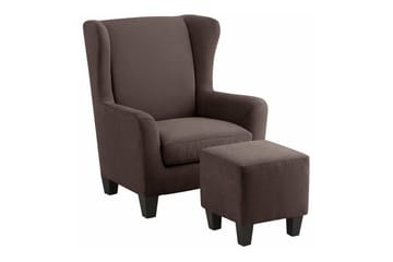 Silfa lænestol Microfiber - Brun - Møbler - Stole & lænestole - Lænestole - Øreklapstol