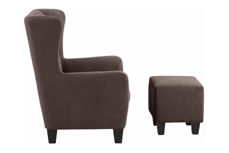 Silfa lænestol Microfiber - Brun - Møbler - Stole & lænestole - Lænestole - Øreklapstol
