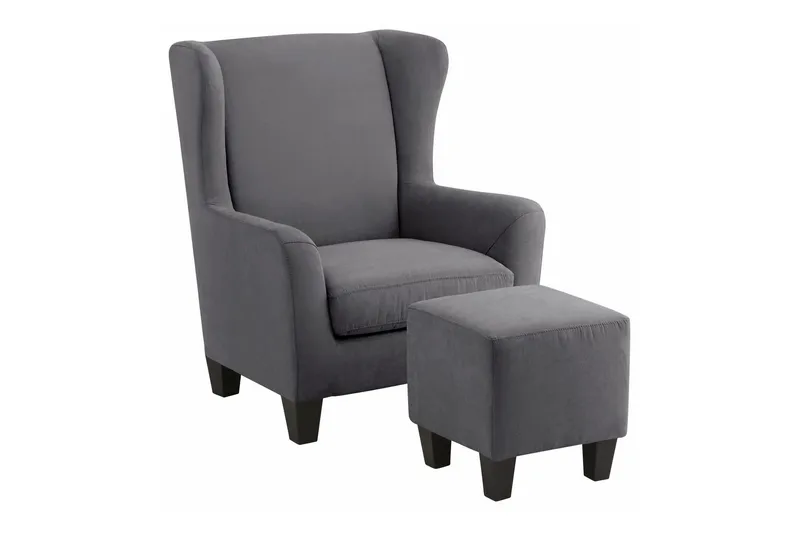 Silfa lænestol Microfiber, Grå