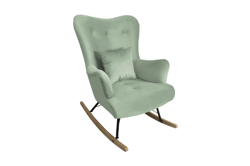 Skandynawski Lænestol - Velour/Grøn - Møbler - Stole & lænestole - Lænestole