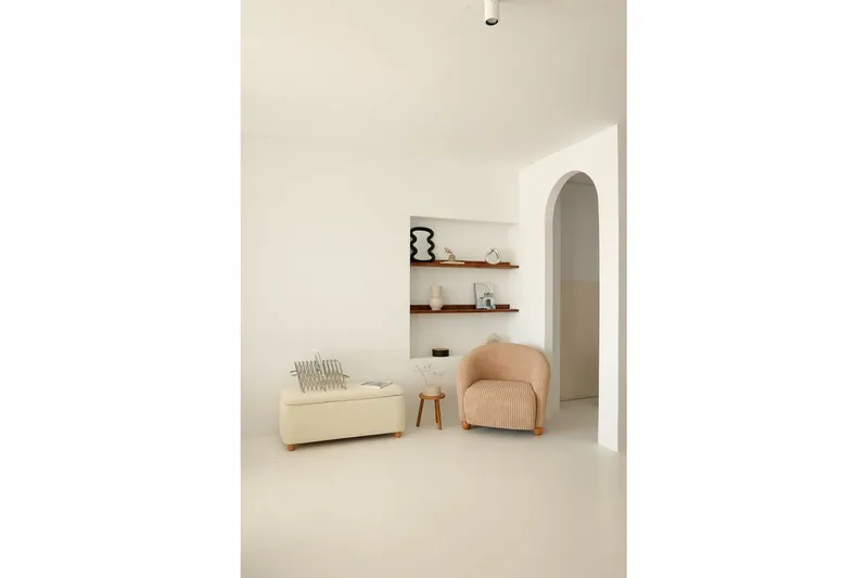 Slon Öronlappsfåtölj - Beige - Møbler - Stole & lænestole - Lænestole - Øreklapstol