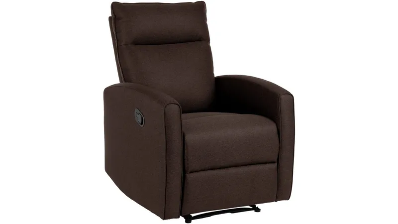 Solvane reclinerlænestol i stof, Chokoladebrun