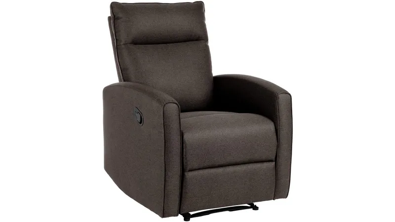 Solvane reclinerlænestol i stof, Gråbrun