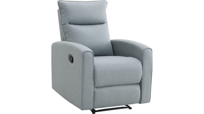 Solvane reclinerlænestol i stof, Lyseblå