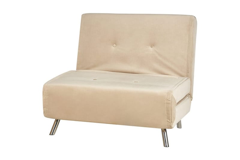 Sovesofa Farris - Beige, sølv - Møbler - Stole & lænestole - Lænestole - Sengestol